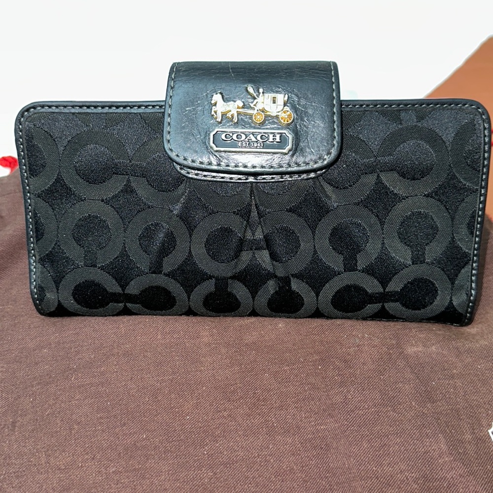 Coach black wallet